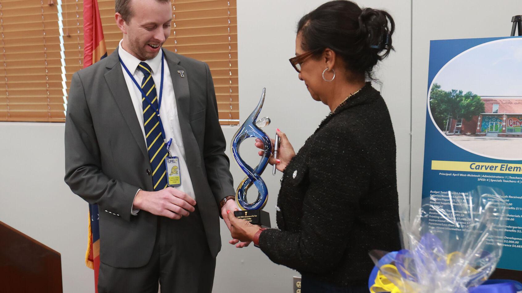 Pierce Street Principal Anthony Golding named TPSD administrator of the year